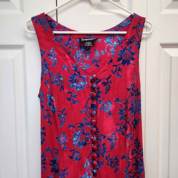 [M] Temptation Long Dress‎ Flowy Sleeveless Maxi Dress size Medium Beautiful - Picture 3 of 10